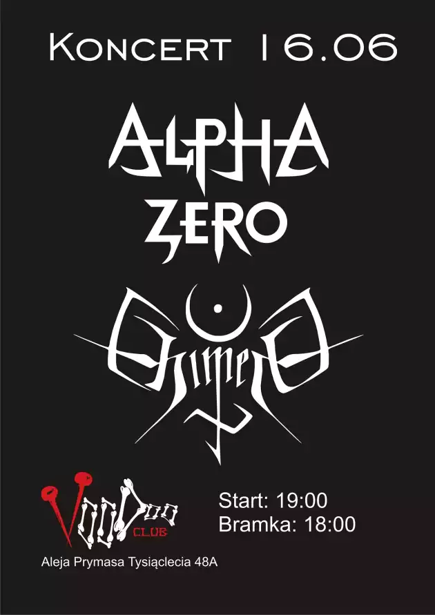 Koncert Alpha Zero & Chimera na Letniej Scenie VooDoo Club