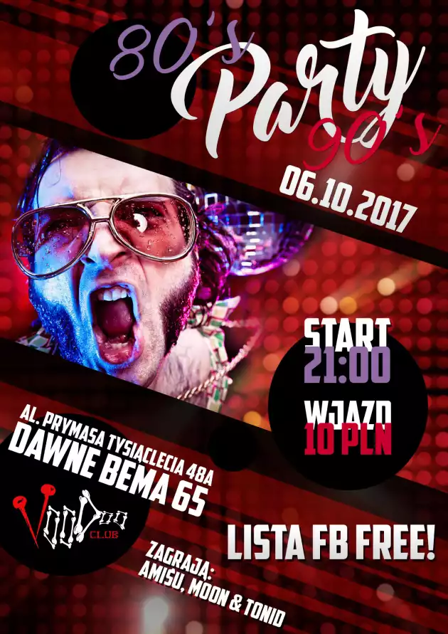 80’s/90’s Party // lista fb free!