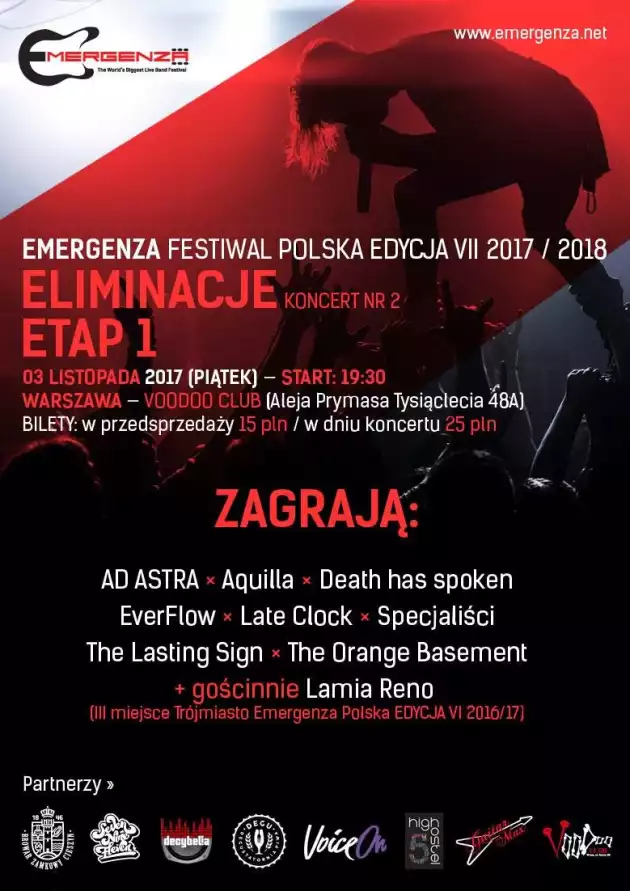 Eliminacje (Warszawa) EMERGENZA FESTIVAL PL Voodoo Club 1