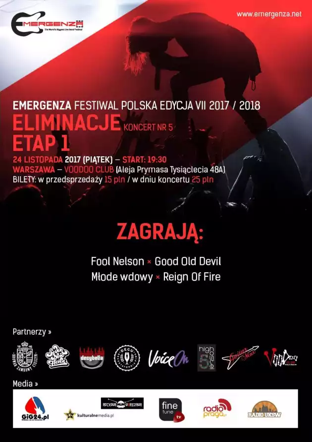 Eliminacje (Warszawa) EMERGENZA FESTIVAL PL Voodoo Club 5