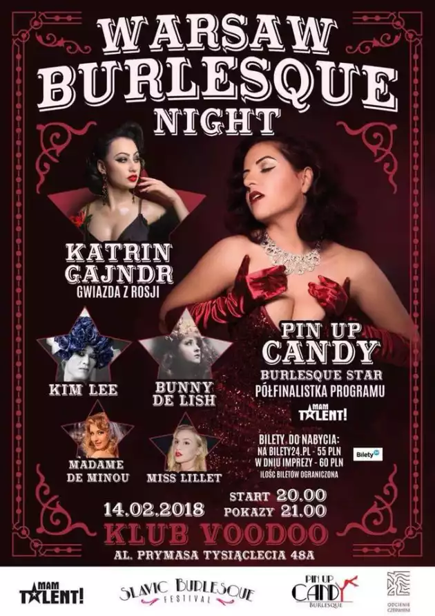Warsaw Burlesque Night – St. Valentines