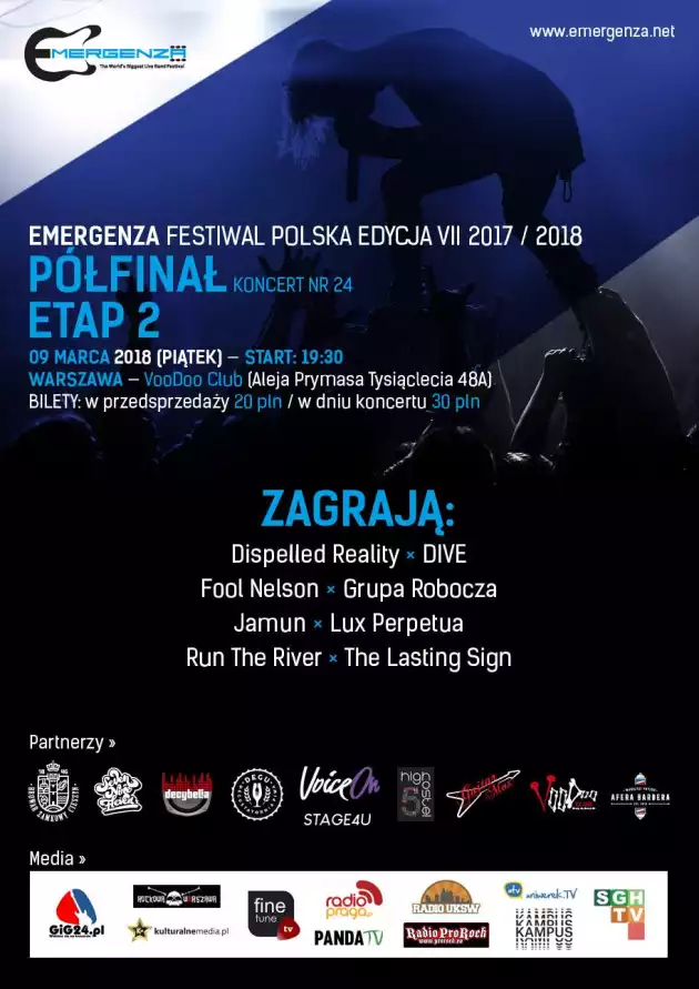 Półfinał (Warszawa) EMERGENZA FESTIVAL PL VooDoo Club 1