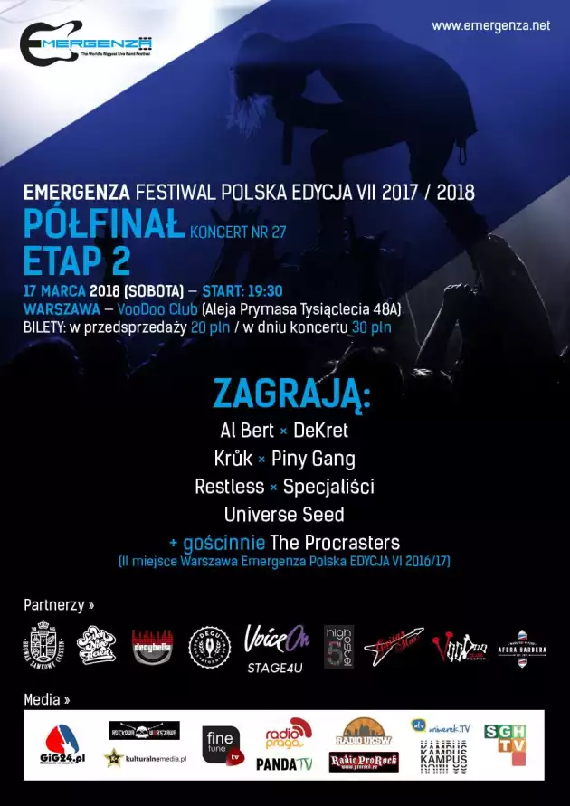 Półfinał (Warszawa) EMERGENZA FESTIVAL PL VooDoo Club 4
