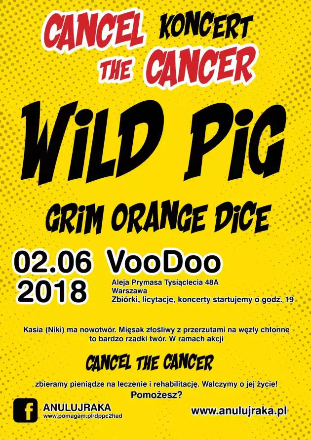 Wild Pig , Grim Orange Dice Konczerto – Cancel The Cancer
