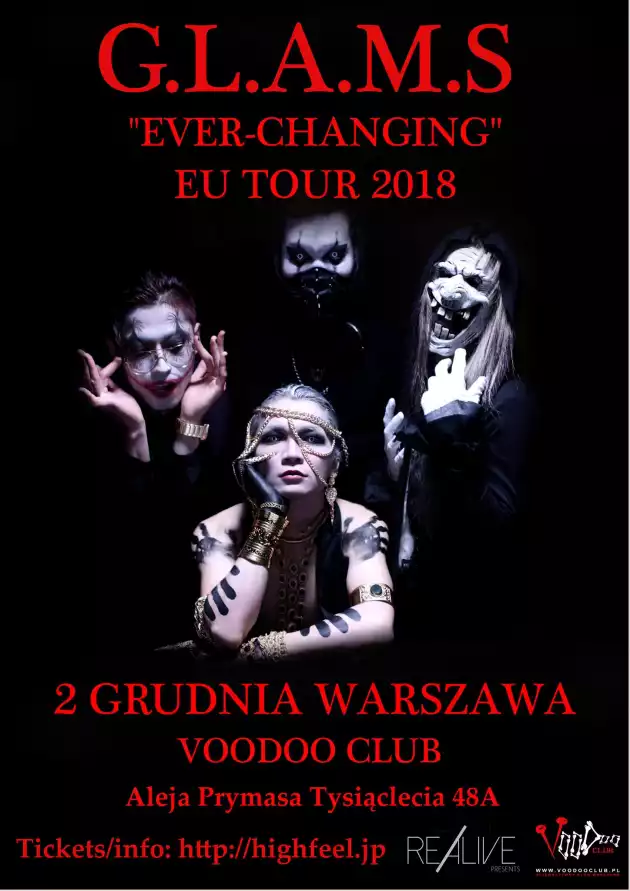 GLAMS EU Tour 2018 – Warsaw (PL) – VooDoo Club
