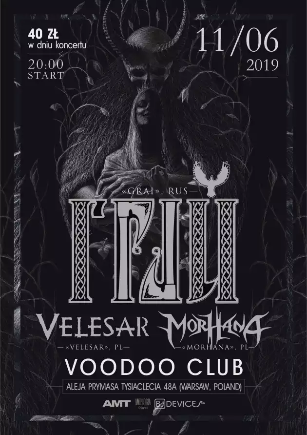 Haze-Tour – GRAI (RU) x Morhana x Velesar in VooDoo Club Warsaw