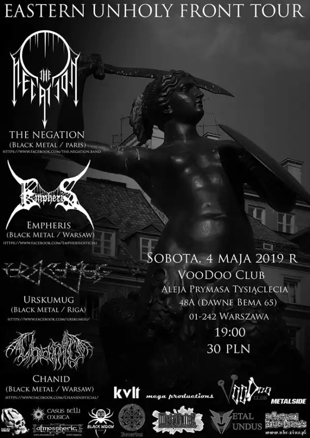 EASTERN UNHOLY FRONT TOUR: The Negation x Urskumug x Chanid