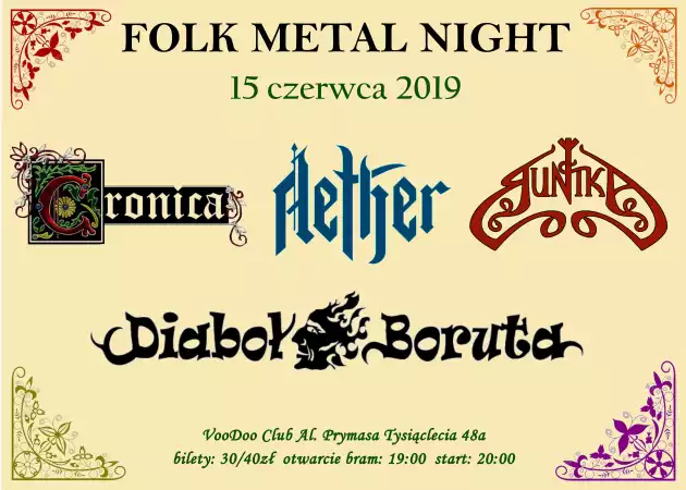 Folk Metal Night – Noc Kupały – Warszawa