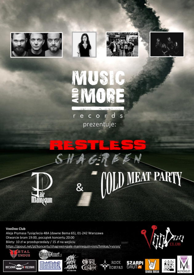 Music & More Presents:Shagreen x Pale Mannequin x Cold Meat Party x Restless