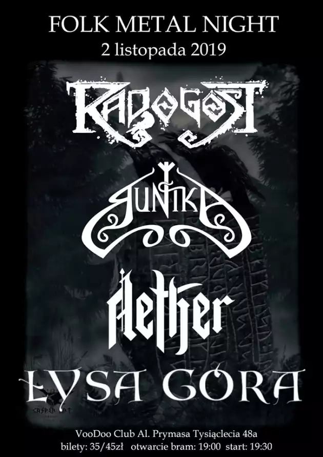 Folk Metal Night Dziady – Radogost x Runika x Łysa Góra x Aether