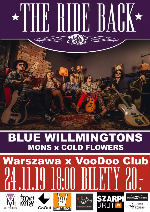 The Ride Back, Blue Willmingtons, MONS, ColdFlowers -VooDoo Club