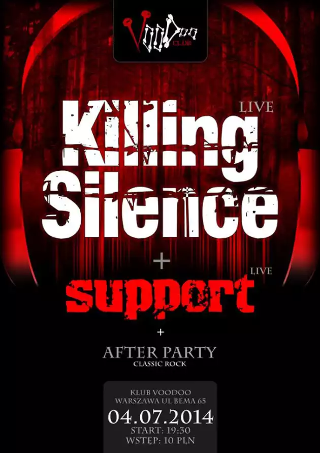 Koncert: KILLING SILENCE + SUPPORT