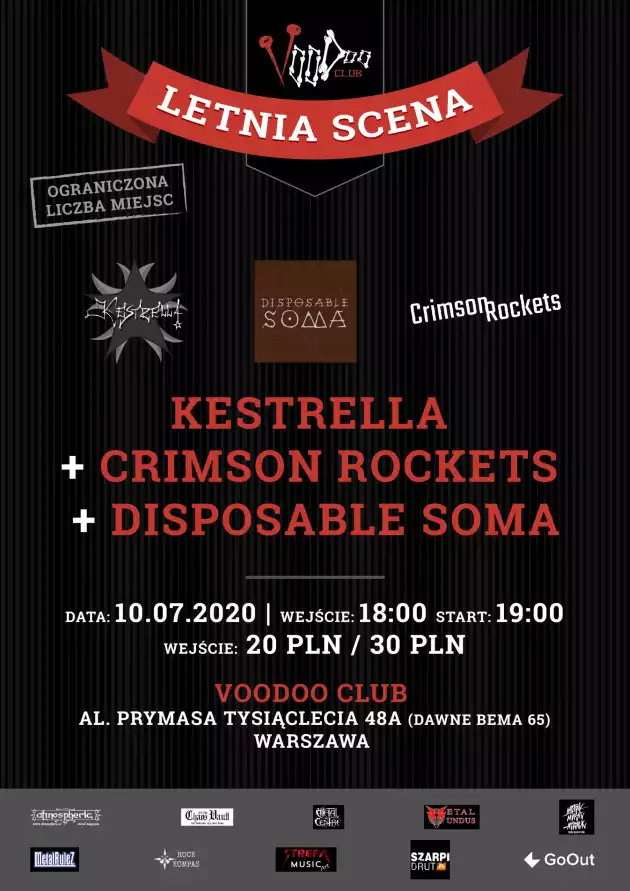 Kestrella x Crimson Rockets x Disposable Soma na Letniej Scenie VooDoo