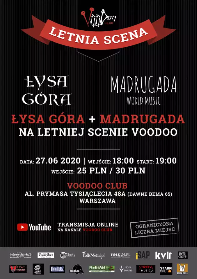 Łysa Góra & Madrugada World Music w VooDoo Club I 27.06 I