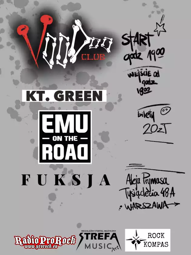 KT. Green x Emu On The Road x Fuksja w VooDoo Club / 27.11 /