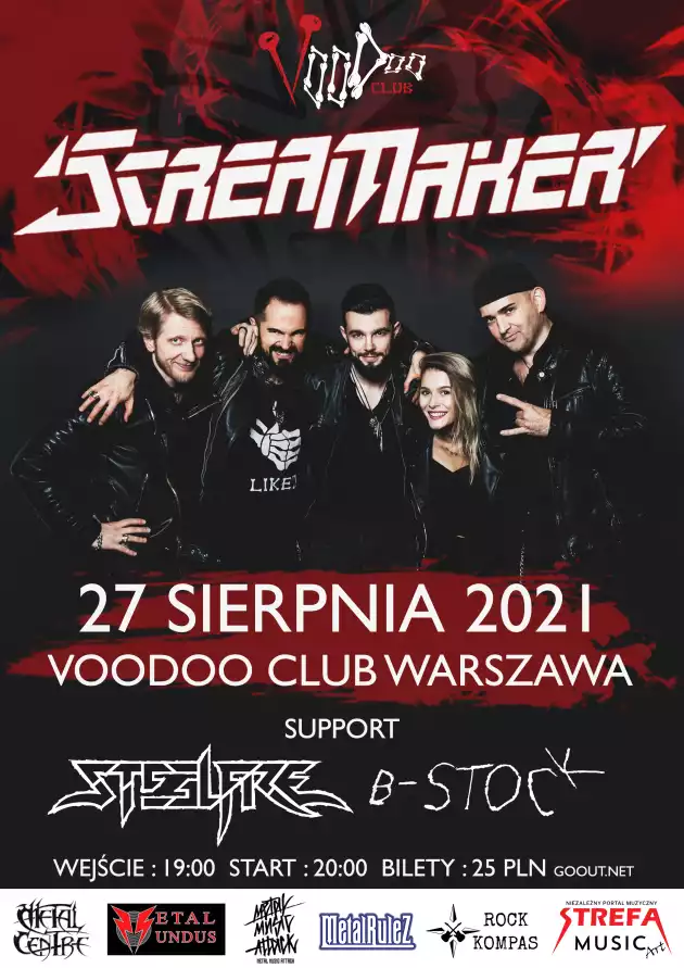 Scream Maker x SteelFire x B-Stock w VooDoo Club / 27.08 /