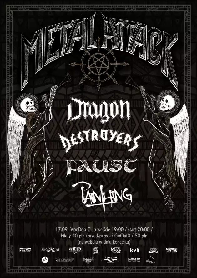 Metal Attack – koncert Dragon, Destroyers, Faust, Painthing / Warszawa /