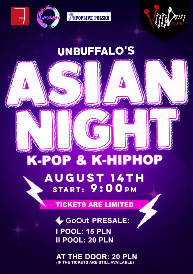 Asian Night by UNBUFFALO / K-POP K-HIPHOP / VooDoo Club / 14.08 /
