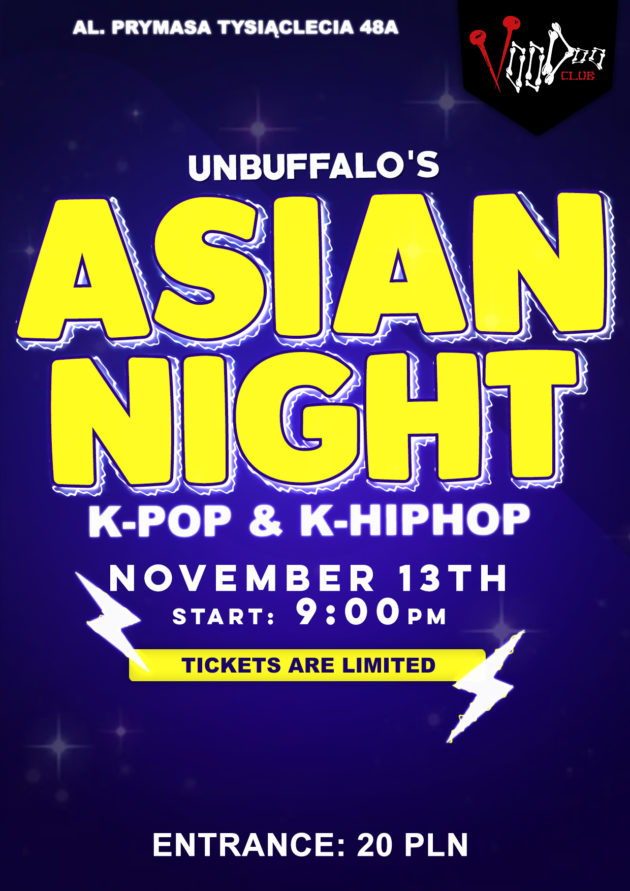 Asian Night by UNBUFFALO / K-POP K-HIPHOP / VooDoo Club / 13.11 / Pepero Day Edition