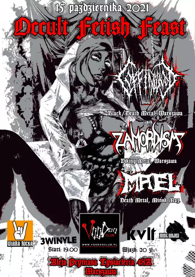 Occult Fetish Feast – Coffinwood x Zamordism x Mael w VooDoo Club / 15.10 /