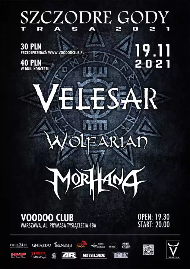 Szczodre Gody Tour ’21: Velesar / Morhana / Wolfarian / 19.11 /