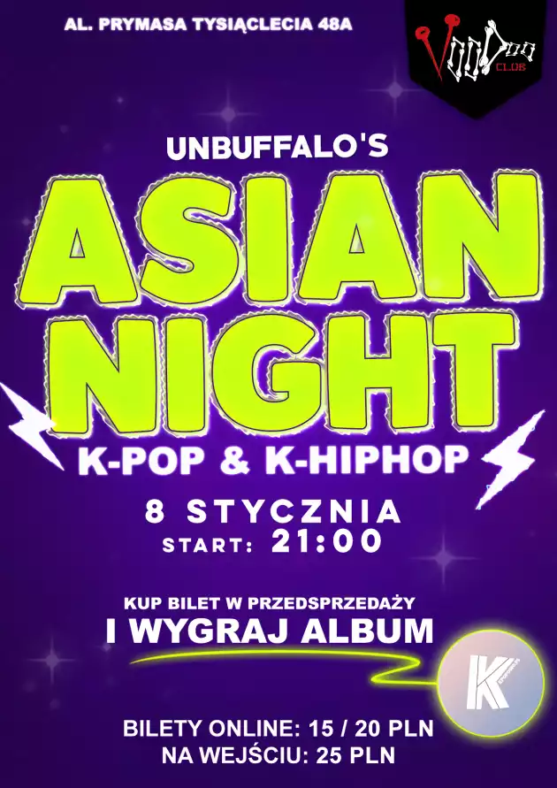 Asian Night by UNBUFFALO / K-POP K-HIPHOP / VooDoo Club / 08.01 /