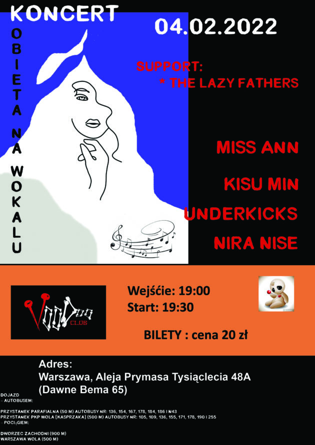 Miss Ann x The Lazy Fathers x Kisu Min x Underkicks x Nira Nise w VooDoo Club / 04.02 /