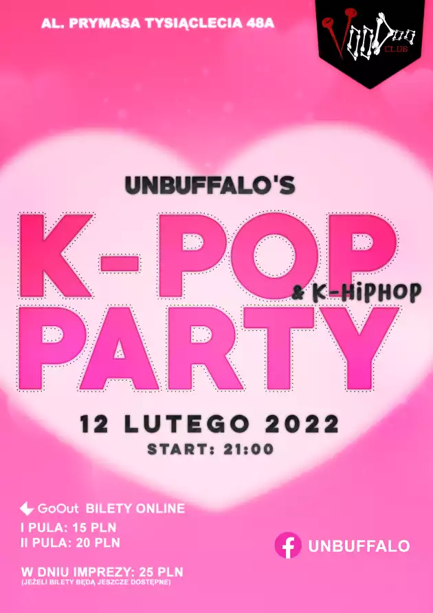 K-pop & K-Hiphop Party by UNBUFFALO / VooDoo Club / 12.02 / Valentine’s Day Edition