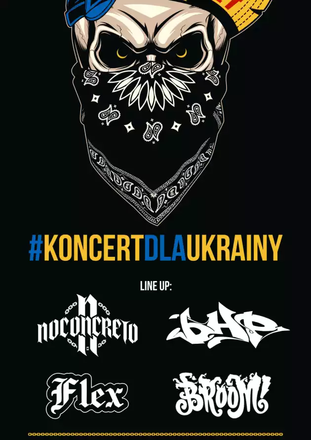 Fest Konkret – Koncert dla Ukrainy- NOCONCRETO/ FLEX / BHP / BROOM w VooDoo Club / 01.04 /