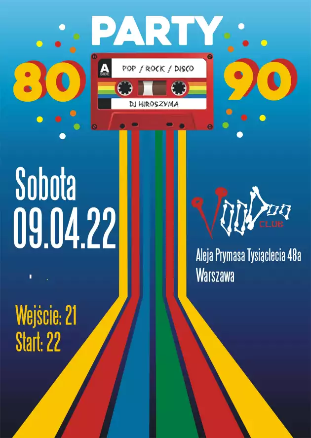 80’s/90’s Party – DJ Hiroszyma / 09.04 /