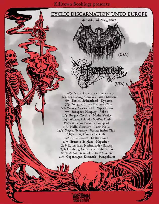 Suffering Hour (USA)+ Haunter (USA) / VooDoo Club / Warszawa / 11.05