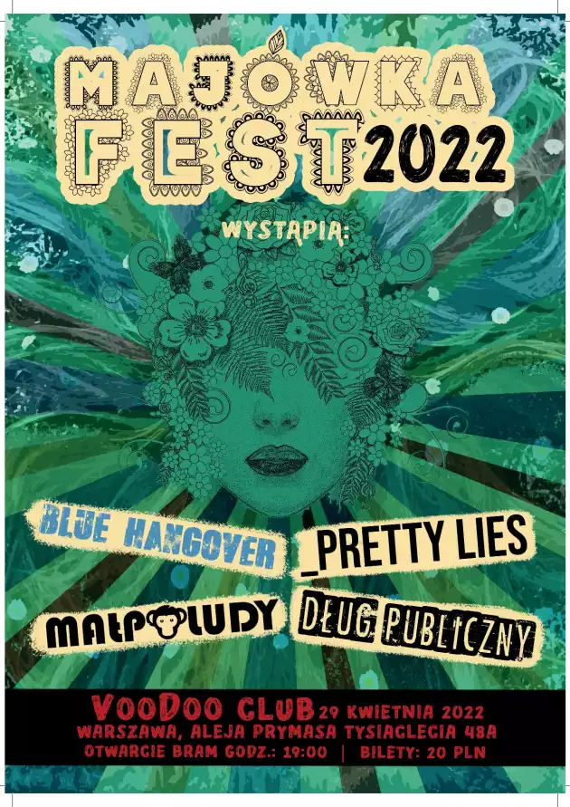 Fest Majówka 2022: Dług Publiczny x Małpoludy x Blue Hangover x Pretty Lies