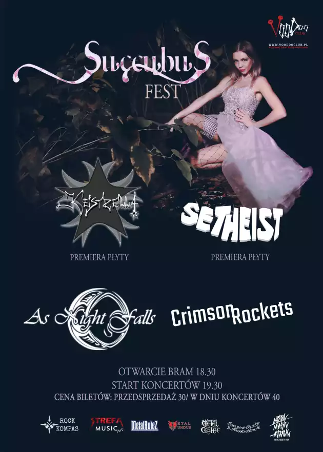 Succubus Fest: KEstrella x Setheist x As Night Falls x Crimson Rockets / 20.05 /