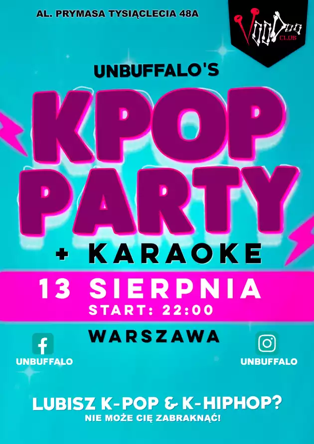 K-pop & K-Hiphop Party by UNBUFFALO / 13.08 /