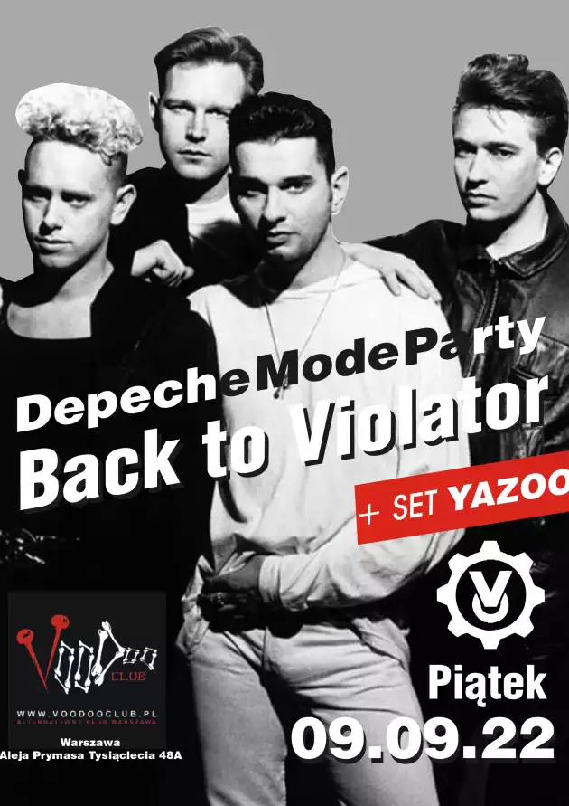 Depeche Mode Party – Back To Violator / 09.09 / YAZOO special set
