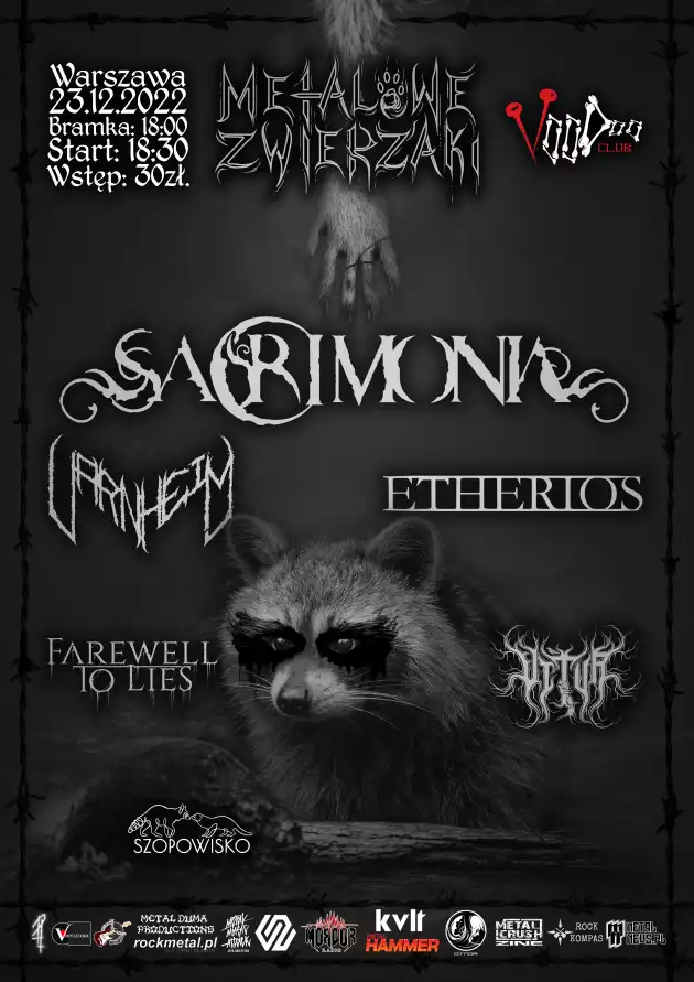 Metalowe Zwierzaki #20 – Sacrimonia x Varnheim x Etherios x Farewell To Lies x Vitur  / 23.12 /