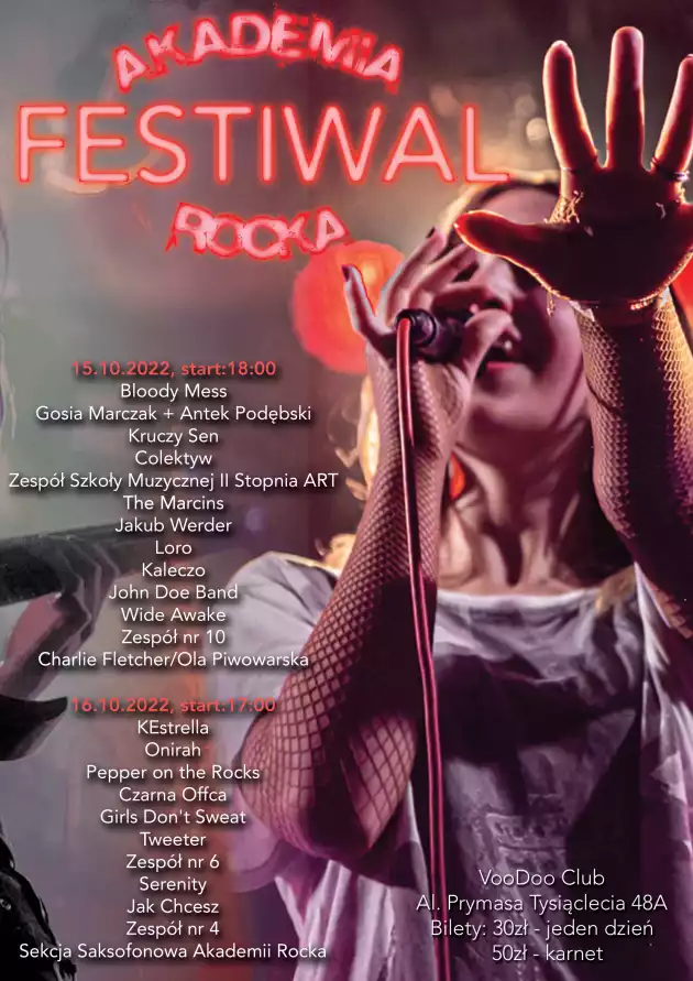 Festiwal Akademii Rocka – DAY 1 / 15.10 /