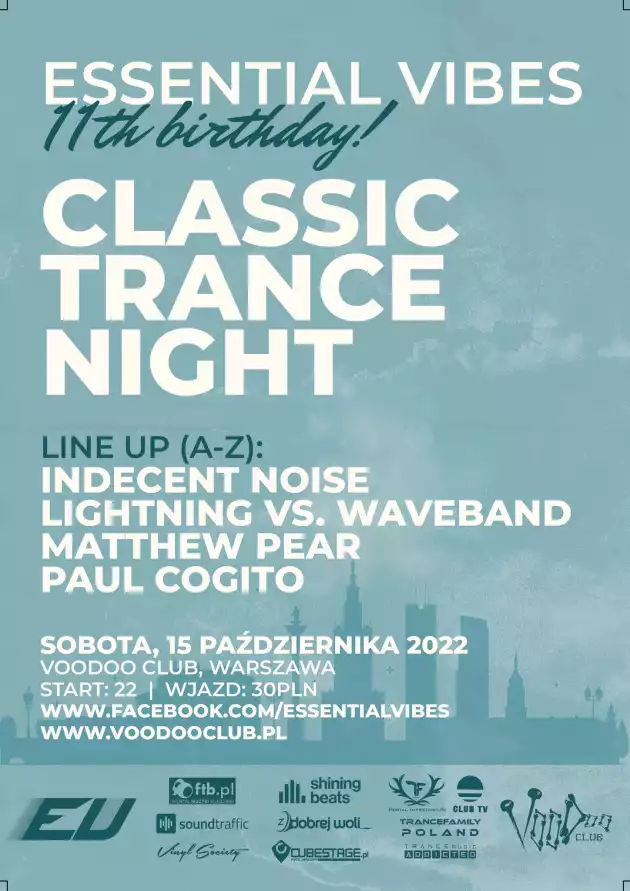 Essential Vibes 11th B-Day: Classic Trance Night / 15.10 /