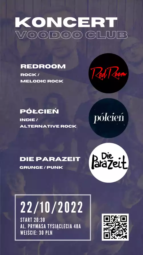 RedRoom x Die Parazeit x Półcień | VooDoo Club / 22.10 /