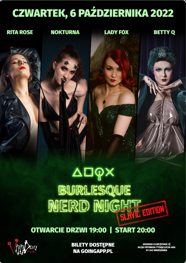 Burlesque Nerd Night : SLAVIC EDITION at VooDoo Club / 06.10 /