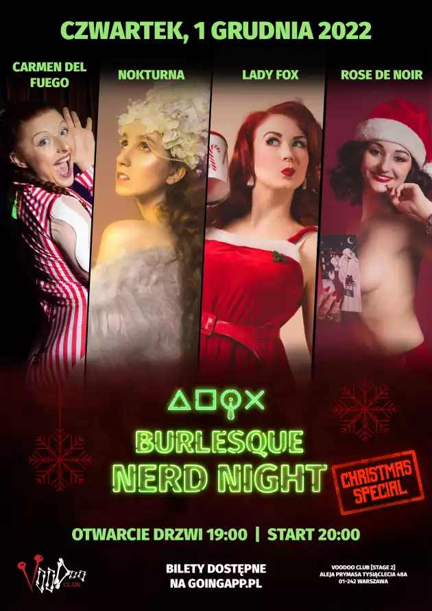 Burlesque Nerd Night : CHRISTMAS EDITION at VooDoo Club / 01.12 /