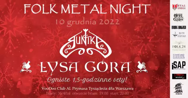 Folkmetalowe spotkanie grudniowe – Runika i Łysa Góra / 10.12 /