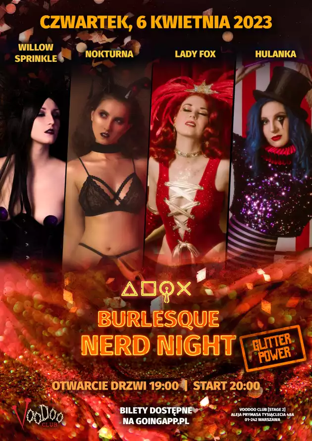 Burlesque Nerd Night GLITTER POWER EDITION at VooDoo Club