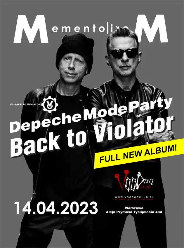 Depeche Mode Party – Back To Violator : Depeche Mode Full New Album special set