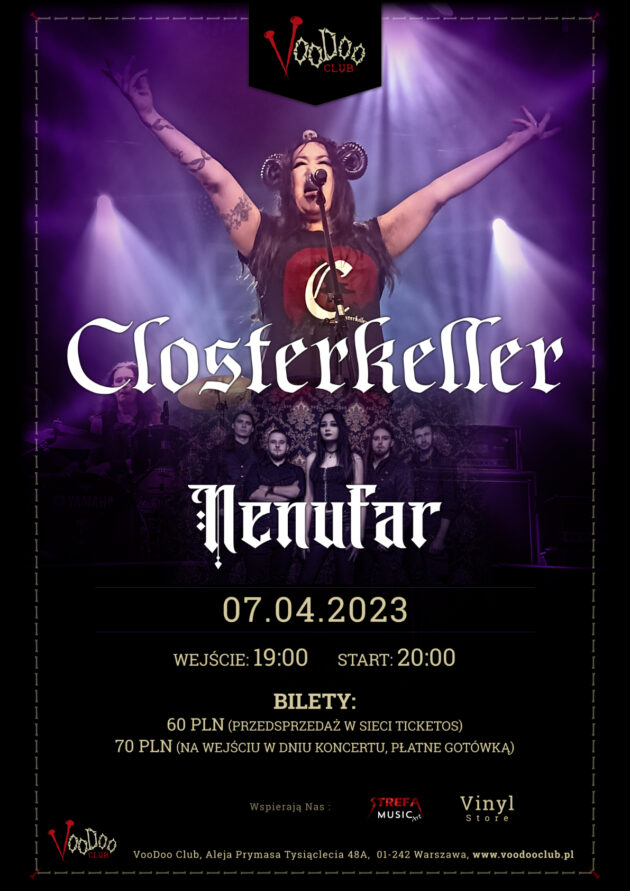 CLOSTERKELLER ( support Nenufar ) I Warszawa I 07.04 / STAGE 2 / 19:00