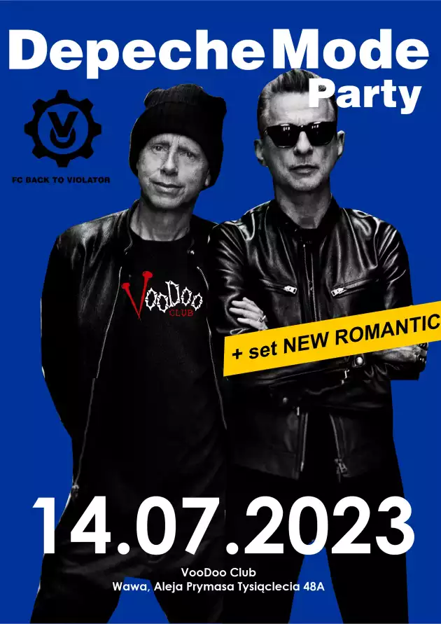 Depeche Mode Party – Back To The Violator  / 14.07 / New Romantic Special Set