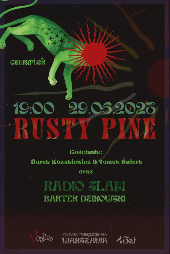 RUSTY PINE x RADIO SLAM x BARTEK DZIKOWSKI w VooDoo Club w Warszawie