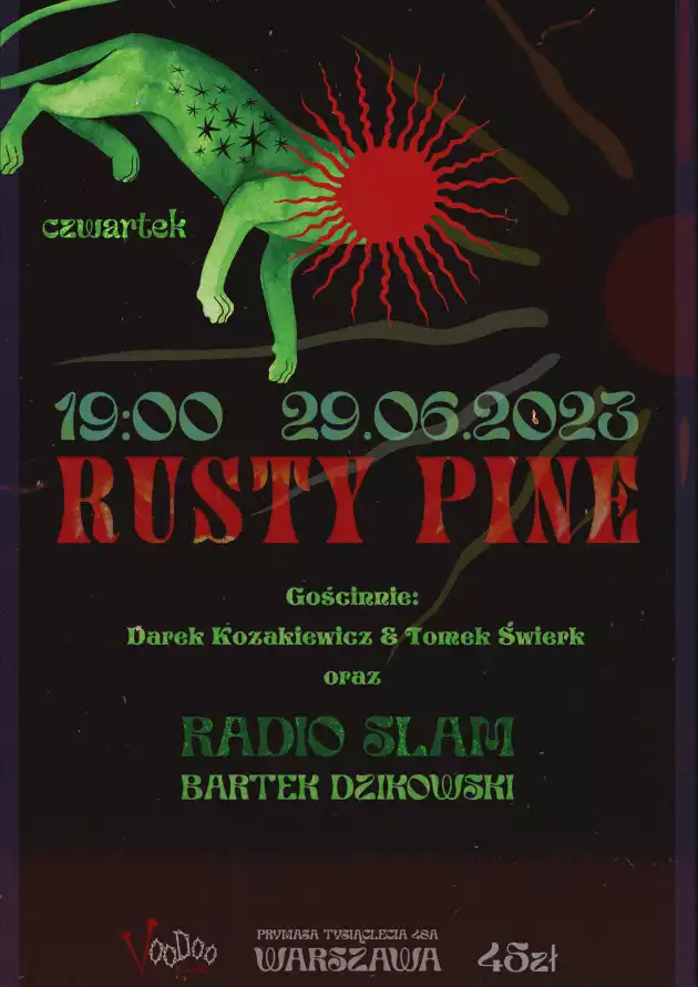 RUSTY PINE x RADIO SLAM x BARTEK DZIKOWSKI w VooDoo Club w Warszawie