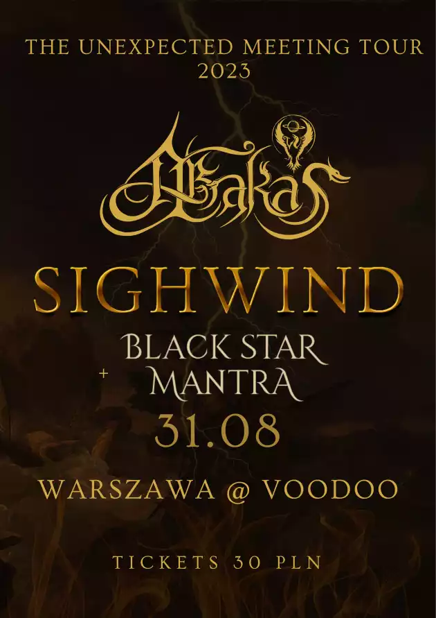„The Unexpected Meeting Tour” – Abakas (NO) x Sighwind (PL) x Black Star Mantra