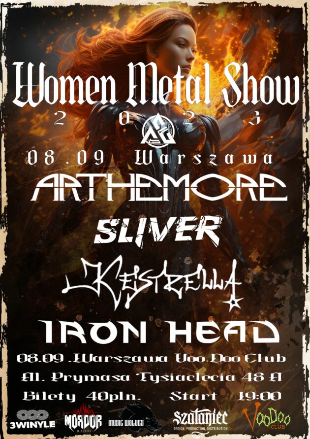 Women Metal Show 2023 I Warszawa I – Arthemore x Sliver x Iron Head x Kestrella